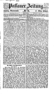 Passauer Zeitung Sonntag 17. März 1867