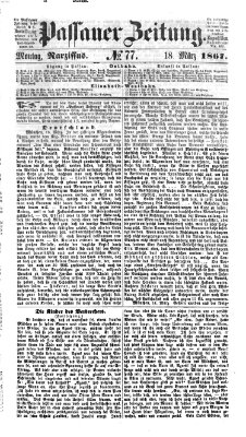 Passauer Zeitung Montag 18. März 1867