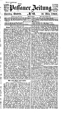 Passauer Zeitung Samstag 30. März 1867