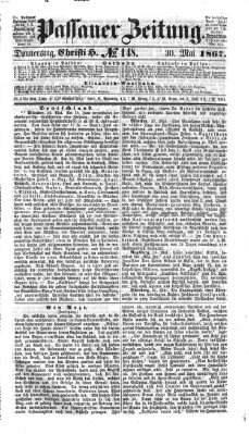 Passauer Zeitung Donnerstag 30. Mai 1867