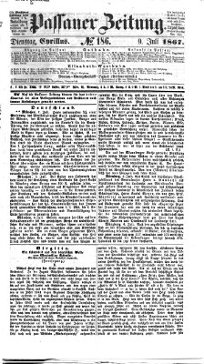 Passauer Zeitung Dienstag 9. Juli 1867