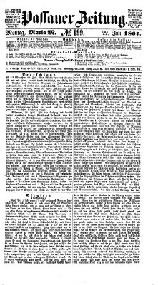 Passauer Zeitung Montag 22. Juli 1867