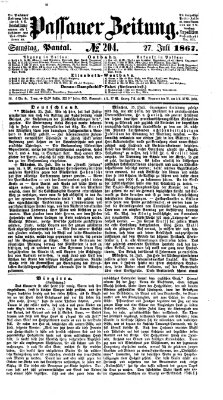 Passauer Zeitung Samstag 27. Juli 1867