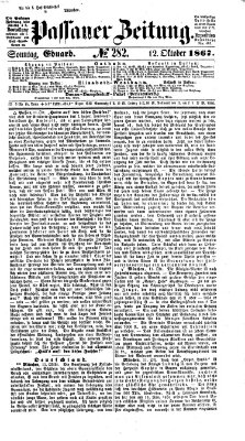 Passauer Zeitung Sonntag 13. Oktober 1867