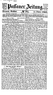 Passauer Zeitung Mittwoch 16. Oktober 1867