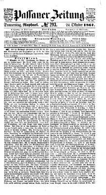 Passauer Zeitung Donnerstag 24. Oktober 1867