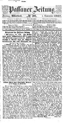 Passauer Zeitung Freitag 1. November 1867