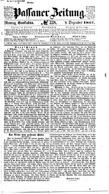 Passauer Zeitung Montag 9. Dezember 1867