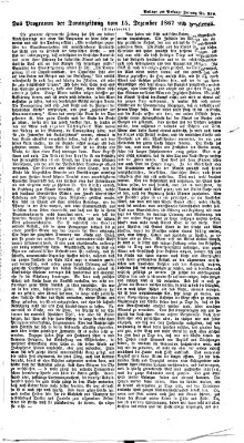 Passauer Zeitung Dienstag 31. Dezember 1867