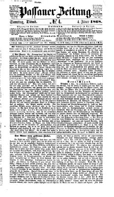 Passauer Zeitung Samstag 4. Januar 1868