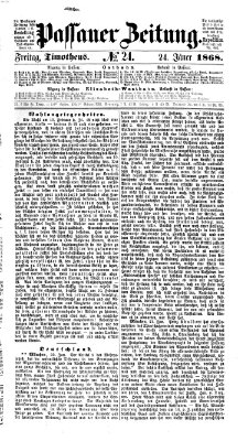 Passauer Zeitung Freitag 24. Januar 1868