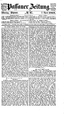 Passauer Zeitung Montag 6. April 1868