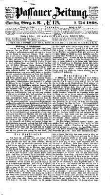 Passauer Zeitung Samstag 9. Mai 1868