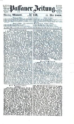 Passauer Zeitung Montag 11. Mai 1868