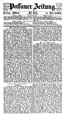 Passauer Zeitung Freitag 15. Mai 1868