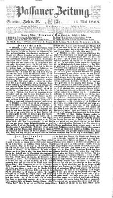 Passauer Zeitung Samstag 16. Mai 1868