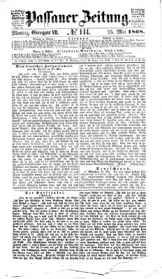 Passauer Zeitung Montag 25. Mai 1868