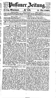 Passauer Zeitung Freitag 29. Mai 1868