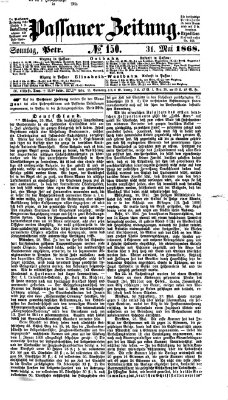 Passauer Zeitung Sonntag 31. Mai 1868