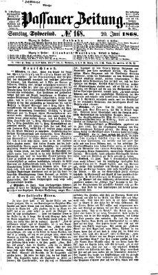 Passauer Zeitung Samstag 20. Juni 1868