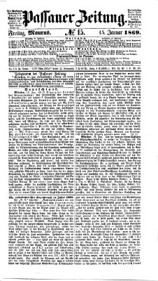 Passauer Zeitung Freitag 15. Januar 1869