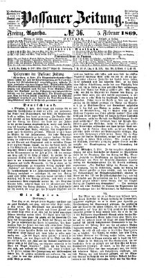 Passauer Zeitung Freitag 5. Februar 1869