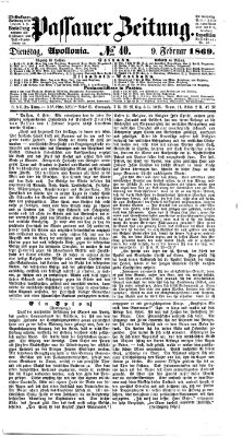 Passauer Zeitung Dienstag 9. Februar 1869