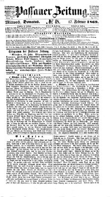 Passauer Zeitung Mittwoch 17. Februar 1869