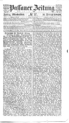 Passauer Zeitung Freitag 26. Februar 1869