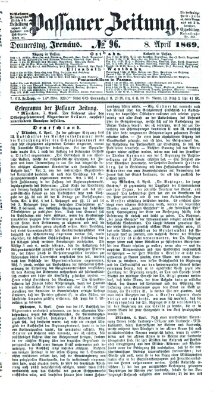 Passauer Zeitung Donnerstag 8. April 1869