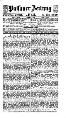 Passauer Zeitung Donnerstag 13. Mai 1869