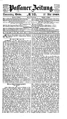 Passauer Zeitung Donnerstag 27. Mai 1869