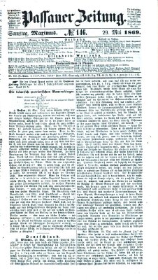 Passauer Zeitung Samstag 29. Mai 1869