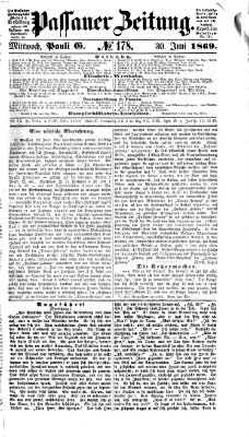 Passauer Zeitung Mittwoch 30. Juni 1869