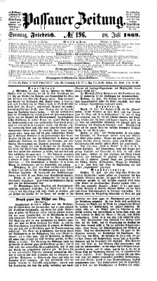 Passauer Zeitung Sonntag 18. Juli 1869