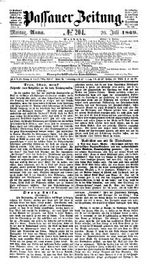 Passauer Zeitung Montag 26. Juli 1869