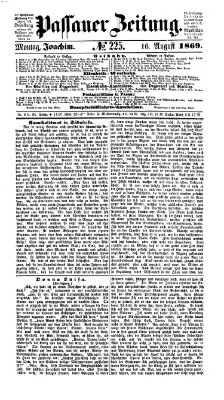 Passauer Zeitung Montag 16. August 1869