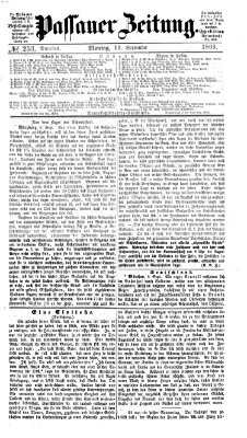 Passauer Zeitung Montag 13. September 1869