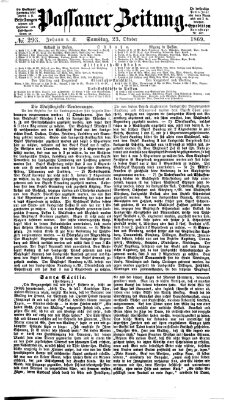 Passauer Zeitung Samstag 23. Oktober 1869