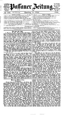 Passauer Zeitung Samstag 30. Oktober 1869