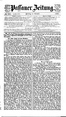 Passauer Zeitung Freitag 5. November 1869