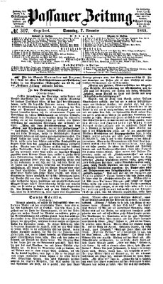 Passauer Zeitung Sonntag 7. November 1869