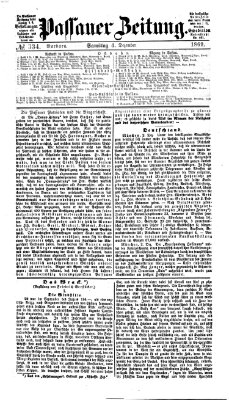 Passauer Zeitung Samstag 4. Dezember 1869