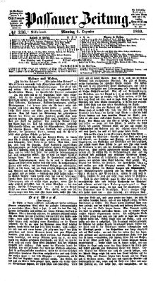 Passauer Zeitung Montag 6. Dezember 1869