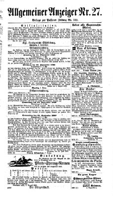 Passauer Zeitung Mittwoch 11. August 1869