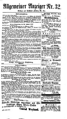 Passauer Zeitung Sonntag 14. November 1869