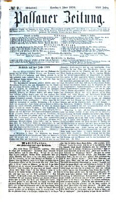 Passauer Zeitung Samstag 8. Januar 1870