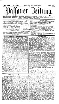 Passauer Zeitung Freitag 21. Januar 1870