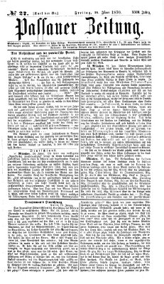 Passauer Zeitung Freitag 28. Januar 1870