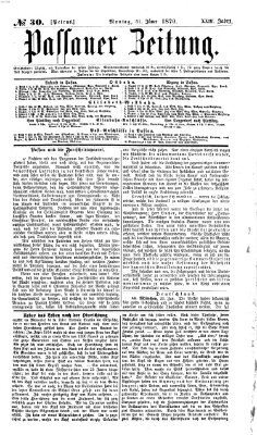 Passauer Zeitung Montag 31. Januar 1870